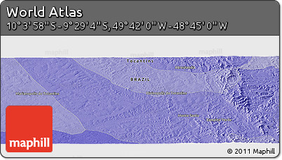 Political Panoramic Map of the Area around 9° 46' 31" S, 49° 13' 30" W