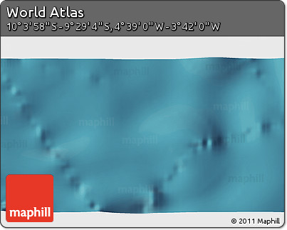 Satellite 3D Map of the Area around 9° 46' 31" S, 4° 10' 30" W