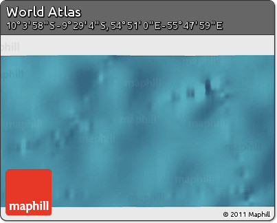 Satellite 3D Map of the Area around 9° 46' 31" S, 55° 19' 30" E