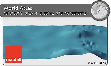 Satellite Panoramic Map of the Area around 9° 46' 31" S, 56° 10' 29" E
