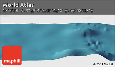Satellite Panoramic Map of the Area around 9° 46' 31" S, 56° 10' 29" E