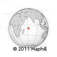 Outline Map of the Area around 9° 46' 31" S, 62° 58' 30" E, rectangular outline