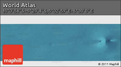 Satellite Panoramic Map of the Area around 9° 46' 31" S, 6° 1' 30" E