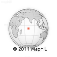 Outline Map of the Area around 9° 46' 31" S, 71° 28' 29" E, rectangular outline