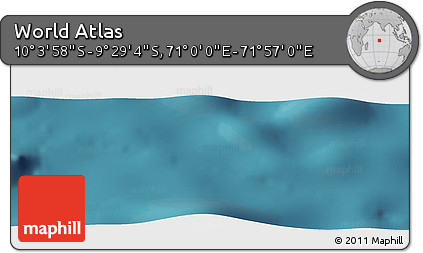 Satellite Panoramic Map of the Area around 9° 46' 31" S, 71° 28' 29" E