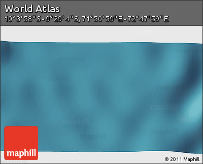 Satellite 3D Map of the Area around 9° 46' 31" S, 72° 19' 29" E