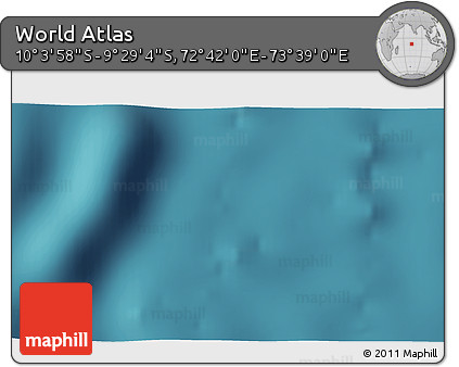 Satellite 3D Map of the Area around 9° 46' 31" S, 73° 10' 30" E