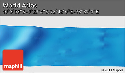 Physical Panoramic Map of the Area around 9° 46' 31" S, 73° 10' 30" E