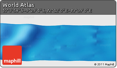 Physical Panoramic Map of the Area around 9° 46' 31" S, 73° 10' 30" E
