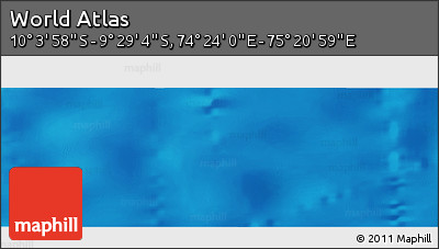 Physical Panoramic Map of the Area around 9° 46' 31" S, 74° 52' 30" E