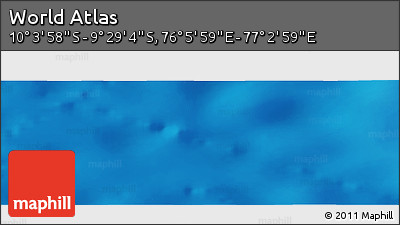 Physical Panoramic Map of the Area around 9° 46' 31" S, 76° 34' 29" E