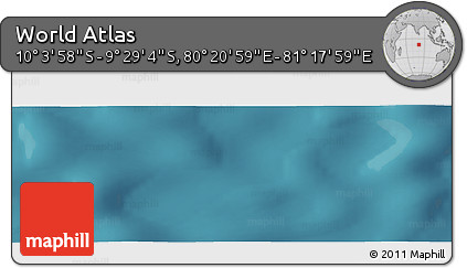 Satellite Panoramic Map of the Area around 9° 46' 31" S, 80° 49' 29" E