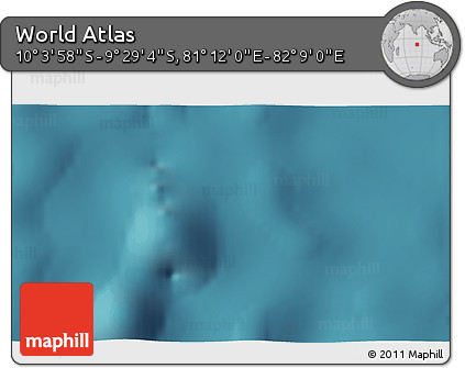 Satellite 3D Map of the Area around 9° 46' 31" S, 81° 40' 30" E
