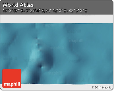 Satellite 3D Map of the Area around 9° 46' 31" S, 81° 40' 30" E
