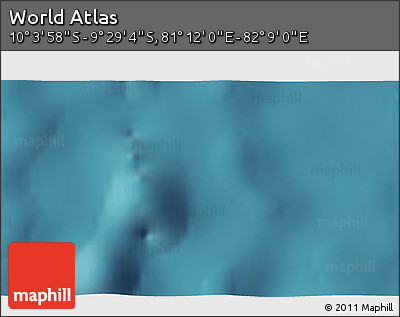 Satellite 3D Map of the Area around 9° 46' 31" S, 81° 40' 30" E