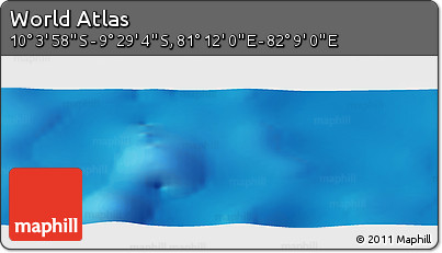 Physical Panoramic Map of the Area around 9° 46' 31" S, 81° 40' 30" E
