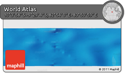 Physical Panoramic Map of the Area around 9° 46' 31" S, 83° 22' 30" E