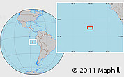 Gray Location Map of the area around 9° 46' 31" S, 84° 55' 30" W
