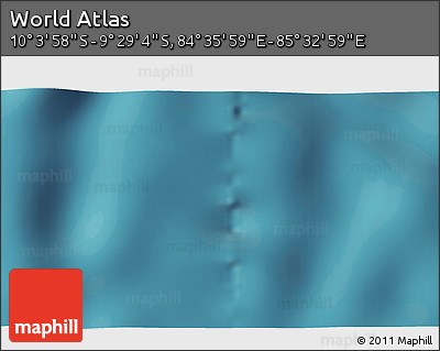 Satellite 3D Map of the Area around 9° 46' 31" S, 85° 4' 29" E