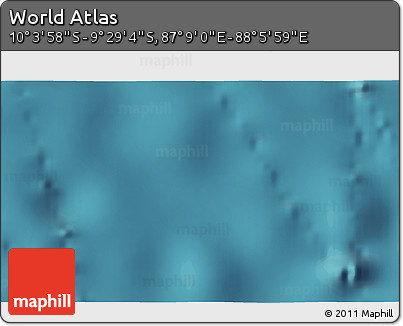 Satellite 3D Map of the Area around 9° 46' 31" S, 87° 37' 30" E