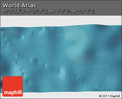 Satellite 3D Map of the Area around 9° 46' 31" S, 88° 28' 29" E