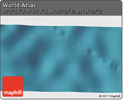 Satellite 3D Map of the Area around 9° 46' 31" S, 89° 19' 29" E