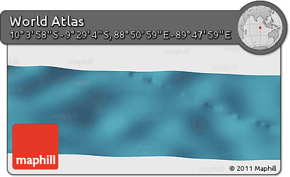 Satellite Panoramic Map of the Area around 9° 46' 31" S, 89° 19' 29" E