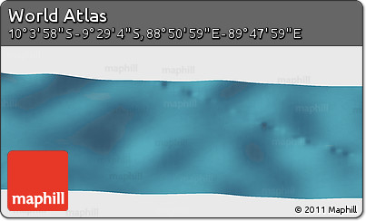 Satellite Panoramic Map of the Area around 9° 46' 31" S, 89° 19' 29" E