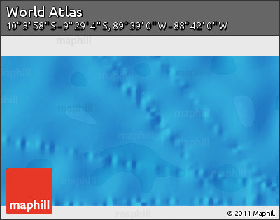 Political 3D Map of the Area around 9° 46' 31" S, 89° 10' 30" W