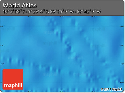 Physical Map of the Area around 9° 46' 31" S, 89° 10' 30" W