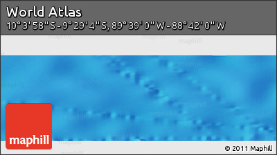 Shaded Relief Panoramic Map of the Area around 9° 46' 31" S, 89° 10' 30" W