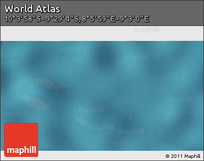 Satellite 3D Map of the Area around 9° 46' 31" S, 8° 34' 29" E