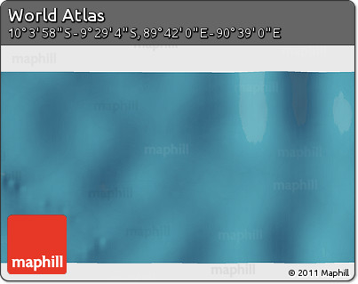 Satellite 3D Map of the Area around 9° 46' 31" S, 90° 10' 30" E