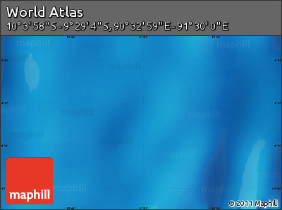 Physical Map of the Area around 9° 46' 31" S, 91° 1' 30" E