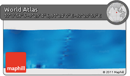 Physical Panoramic Map of the Area around 9° 46' 31" S, 91° 52' 30" E