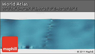 Satellite Panoramic Map of the Area around 9° 46' 31" S, 91° 52' 30" E