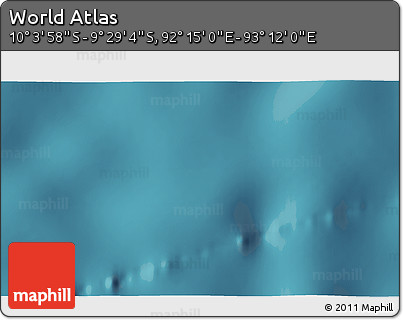 Satellite 3D Map of the Area around 9° 46' 31" S, 92° 43' 29" E