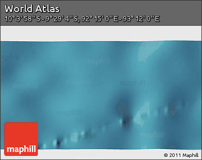 Satellite 3D Map of the Area around 9° 46' 31" S, 92° 43' 29" E