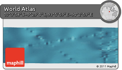 Satellite Panoramic Map of the Area around 9° 46' 31" S, 93° 34' 29" E