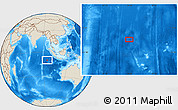 Shaded Relief Location Map of the area around 9° 46' 31" S, 94° 25' 30" E