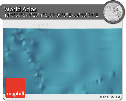 Satellite 3D Map of the Area around 9° 46' 31" S, 96° 7' 30" E