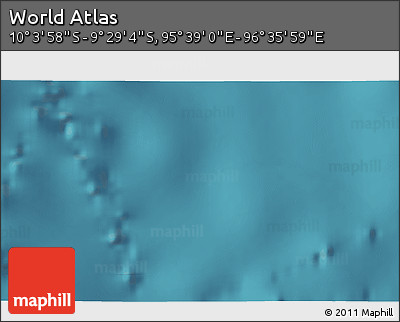 Satellite 3D Map of the Area around 9° 46' 31" S, 96° 7' 30" E