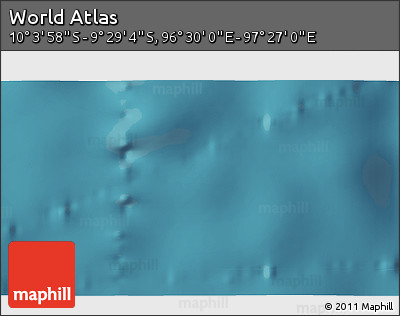 Satellite 3D Map of the Area around 9° 46' 31" S, 96° 58' 29" E