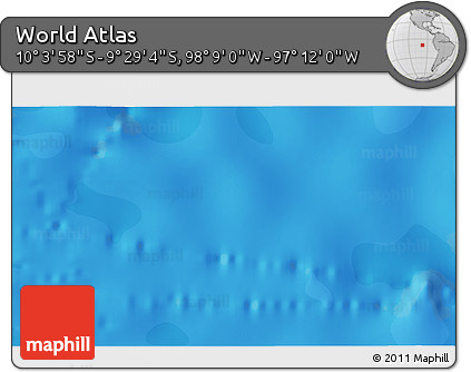 Political 3D Map of the Area around 9° 46' 31" S, 97° 40' 30" W