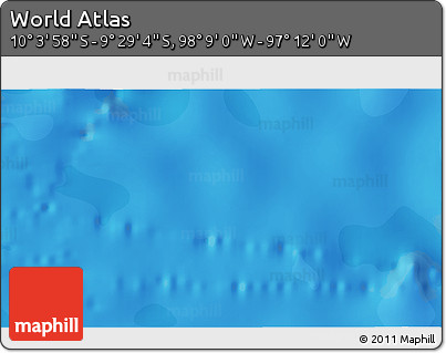 Political 3D Map of the Area around 9° 46' 31" S, 97° 40' 30" W