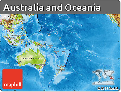 australian physical map