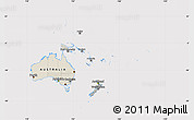 Shaded Relief Map of Australia and Oceania, cropped outside