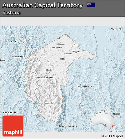 Classic Style 3D Map of Australian Capital Territory
