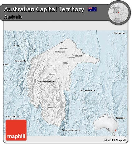 Classic Style 3D Map of Australian Capital Territory