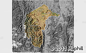 Satellite 3D Map of Australian Capital Territory, desaturated